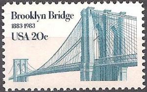 #2041, Single.  \Brooklyn Bridge\  MNH.  .20 cent