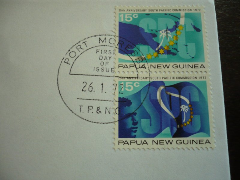 Postal History - Papua New Guinea - Scott# 343a - First Day Cover