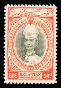 MOMEN: MALAYA KELANTAN SG #51 1937 MINT OG NH £90++ LOT #67539*