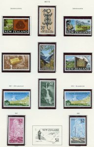 NEW ZEALAND SELECTION 1954//69 ISSUES  ON PAGES  MINT NH SCOTT $181.00