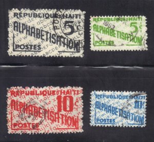 HAITI SCOTT #RA26, 27, 29, 30 USED  1960-61