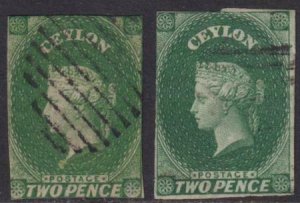 Ceylon 1857-1859 SC 4-4a Used