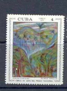 CUBA Sc# 1672 MUSEUM PAINTINGS art 4c 1972 MOG