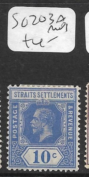 MALAYA STRAITS SETTLEMENTS (P0905B)  KGV   10C  SG 203A  MOG