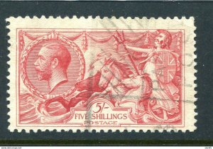 Great Britain 1919 Retouched  5sh Sc 180 Used 10853