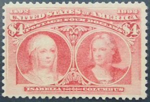 US SCOTT #244 MINT F-VF ORIGINAL GUM WITH PF CERT AK 6/3/24