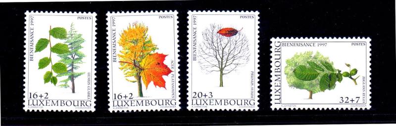 LUXEMBOURG #B405-B408  1997  TREES     MINT  VF NH  O.G