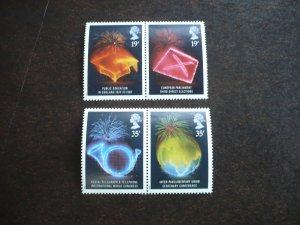 Stamps - Great Britain - Scott# 1253a,1255a - Mint Never Hinged Set of 4 Stamps