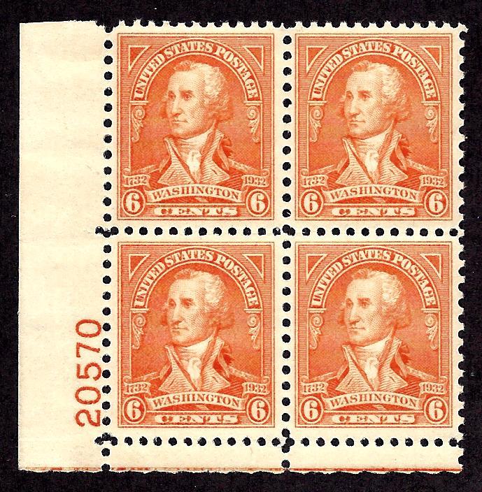 711 Mint,OG,NH...  Plate Block of 4... SCV $72.50