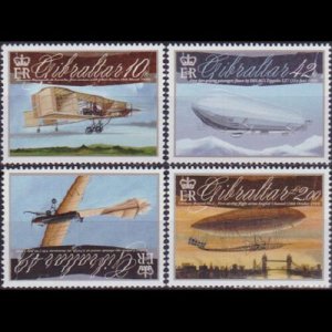 GIBRALTAR 2010 - Scott# 1239-42 Aviation Cent. Set of 4 NH