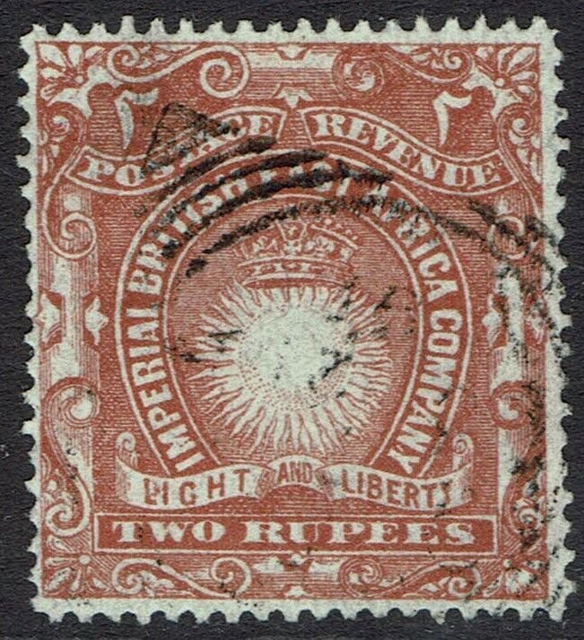 BRITISH EAST AFRICA 1890 LIGHT AND LIBERTY 2R USED