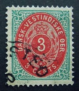 USA, Danish West Indies, Scott 6e, used, inverted frame