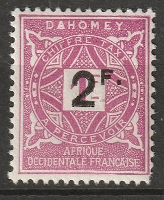 Dahomey 1927 Sc J17 postage due MH*