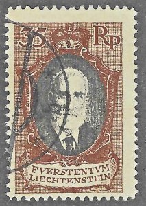 Liechtenstein (1921) - Scott # 65,  Used