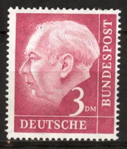 Germany 1954 President Theodor Heuss 23 DM. MH