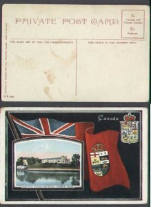 Canada-cover #5435-unused patriotic p/c-The Grand River Armouries,Brantford ,Ont
