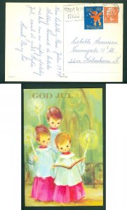 Denmark. Christmas Card 1979. Seal + 110 Ore. Copenhagen. Choir Boys Singing.