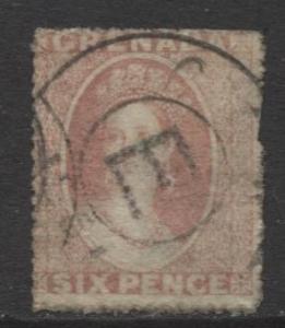 Grenada -Scott 4 - QV - Definitve Issue-1863 -Used - Single 6p Stamp