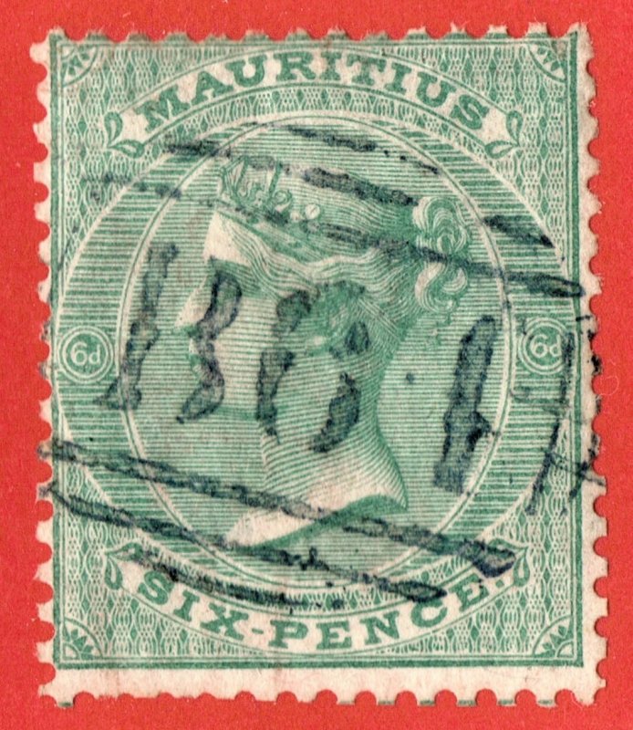 [mag930] MAURITIUS used in SEYCHELLES 1863 Scott#A19 SG#Z23 B64 (used abroad)