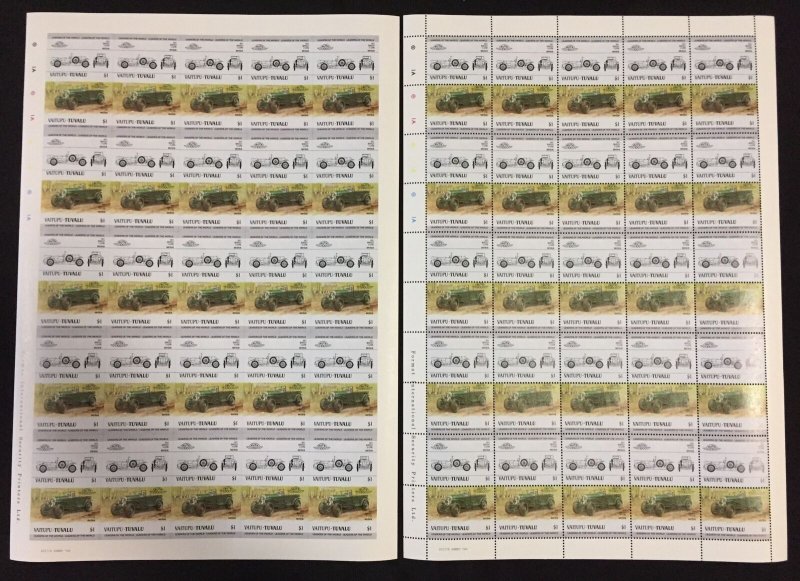 TUVALU Cars Automobiles Sheets x 16(800 Stamps)MNH.( BLK31)