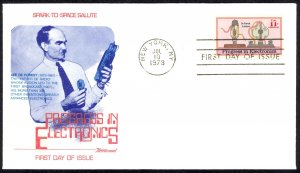 USA Sc# C86 (Fleetwood) FDC (c) (New York, NY) 1973 7.10 11c Electronics