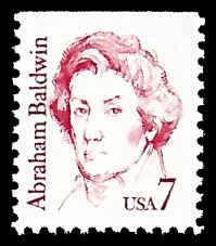 PCBstamps   US #1850 7c Abraham Baldwin, MNH, (10)