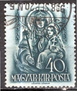 Hungary; 1938: Sc. # 522: Used Single Stamp