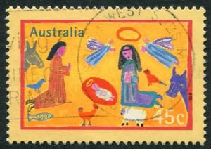 CHRISTMAS 1998 - 45c NATIVITY SCENE USED