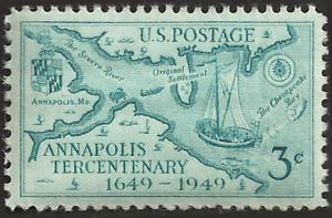 # 984 MINT NEVER HINGED ANNAPOLIS TERCENTENARY