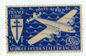 FRENCH WEST AFRICA C1 USED BIN $1.00 AIRPLANE