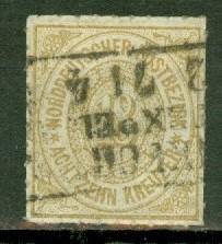 North German Confederation 11 used CV $55