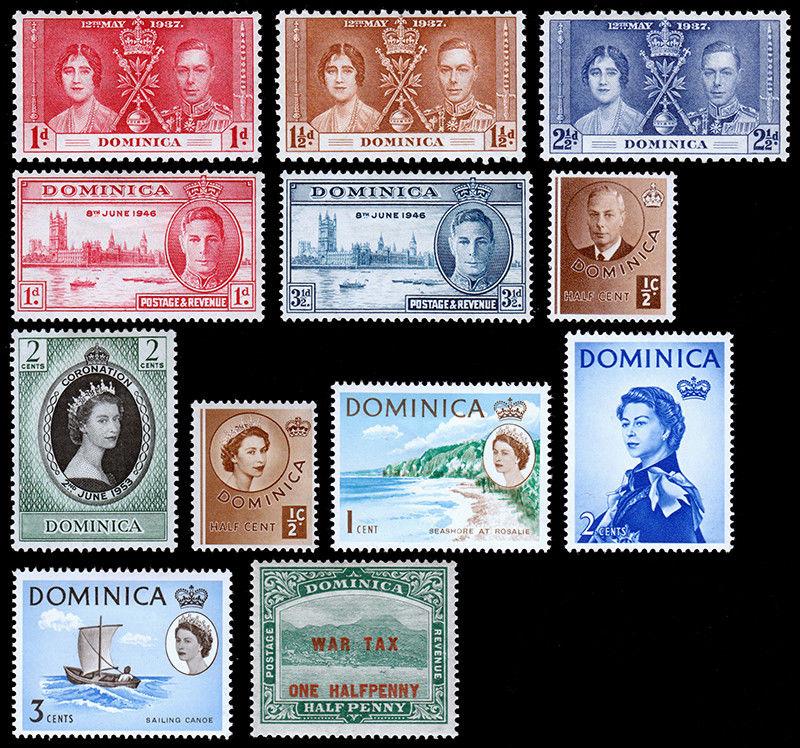 Dominica Scott 94 // MR1 (1916-63) Mint LH F-VF