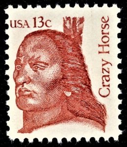 US 1855 MNH VF 13 Cent Crazy Horse American Indian Chief Overall Tagging