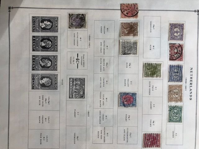 New Zealand Newfoundland New Hebrides Naru Netherland Prior to 1940 Album Sheets