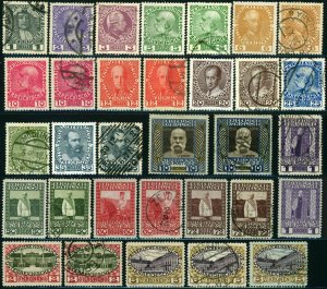 AUSTRIA #110-127 Emperor Franz Josef Issue Postage Stamp Collection Used Mint LH