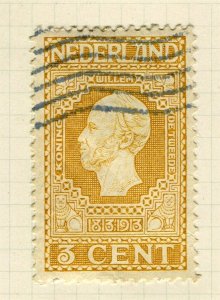 NETHERLANDS; 1913 early Independence issue fine used 3c. value