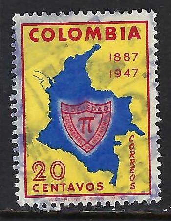 Colombia 594 VFU MAP Z4970-2