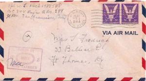 United States A.P.O.'s 3c Win the War (2) 1945 U.S. Army, Postal Service A.P....