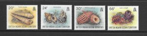 SHELLS - BRITISH INDIAN OCEAN TERRITORY #172-5  MNH