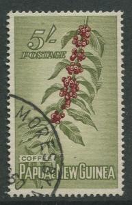 Papua New Guinea- Scott 146 -Pictorial Definitive -1958-FU - Single 5/- Stamp