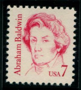 1850 US 7c Abraham Baldwin, MNH