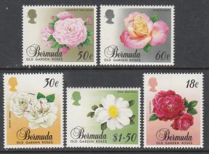 Bermuda 561-565 Flowers MNH VF