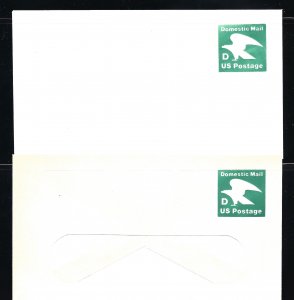 U607 REGULAR, U607 WINDOW,  P. O. FRESH ENVELOPES, UNUSED, SHIP $1.00