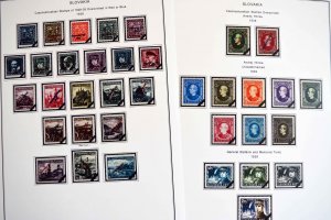 COLOR PRINTED SLOVAKIA 1939-2010 + 2011-2020 STAMP ALBUM PAGES (136 ill. pages)