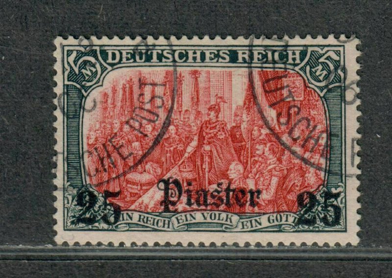 German Offices In Turkey Sc#42 Used/F-VF+, Signed Unwmk, Cv. $525