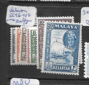 MALAYA KELANTAN (P1601B) SG 96-102  MNH