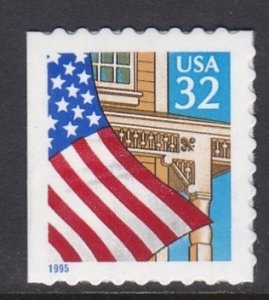 2920 Flag Over Porch Booklet Single MNH