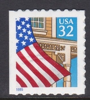 2920 Flag Over Porch Booklet Single MNH