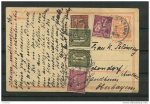 Germany 1922 Upgrated Postal Stationary card to schondorf