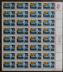 US #C76, 10¢ Moon Landing, Complete sheet of 32, og, NH, VF